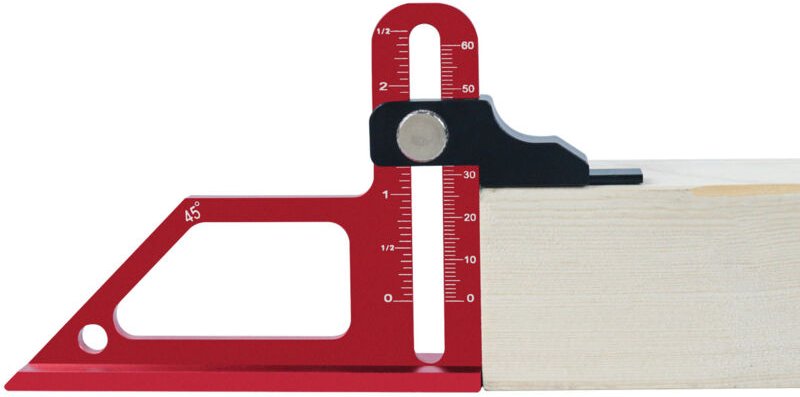 Holzbearbeitungs-Tiefenmesser, Tischsägen-Höhenmesser – Tiefenmessgerät, metrische und Zoll-Skala-Einstelllehre für Tisc...