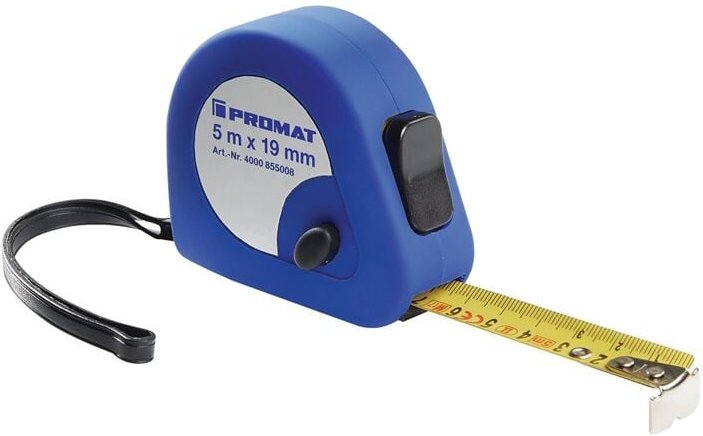 Nordwest Handel Ag - promat Taschenrollbandmaß Länge 3 m Breite 16 mm mm/cm eg ii Kunststoff Automa