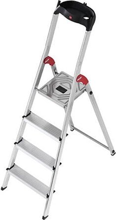 Thumbnail - Hailo - Stehleiter 4 Stufen - Maximale Arbeitshöhe 2.84m - 8504-001