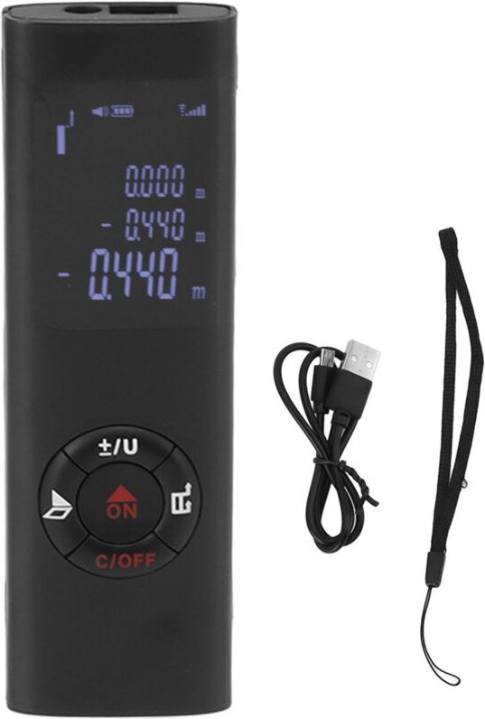 40-Meter-Laser-Entfernungsmesser, digitaler Taschen-Laser-Entfernungsmesser, multifunktionaler tragbarer Entfernungsmess...
