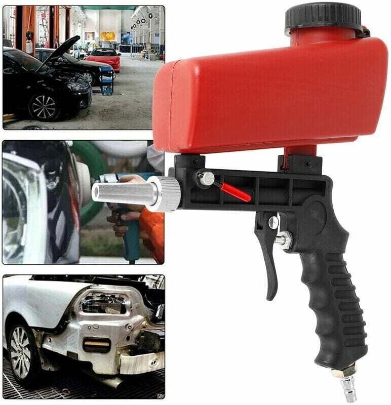 90 psi pneumatische Sandstrahlpistole aus leichtem Aluminium, schwerkraftverstellbar