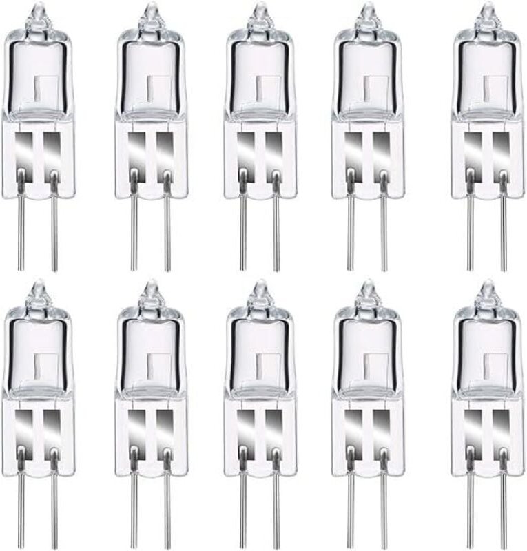 Ugreat - Set mit 8 G4-Halogenlampen, warmweiße G4-Glühbirne 12 v, 20 w, 2800 k, 240 lm, dimmbar, G4-Halogenlampe, transp...