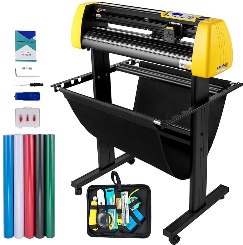 Vevor Vinyl-Schneidemaschine, 870 mm Max Papierzufuhr Schneideplotter, automatische Kamera Kontur Schneiden LCD-Bildschi...