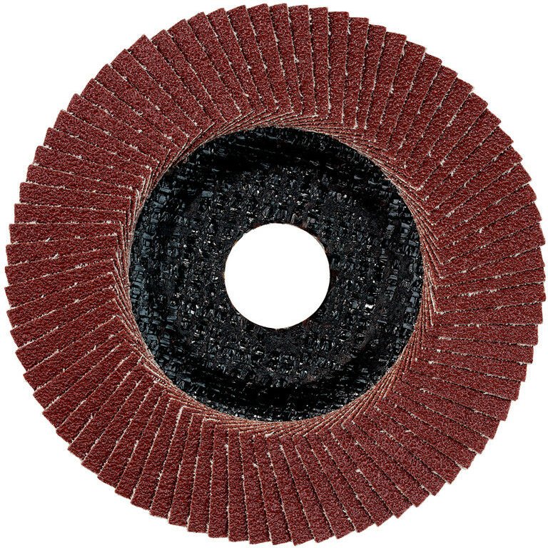 Metabo - Lamellenschleifteller 125 mm p 40, Normalkorund, Stahl, NE-Metalle, gewölbte Aus