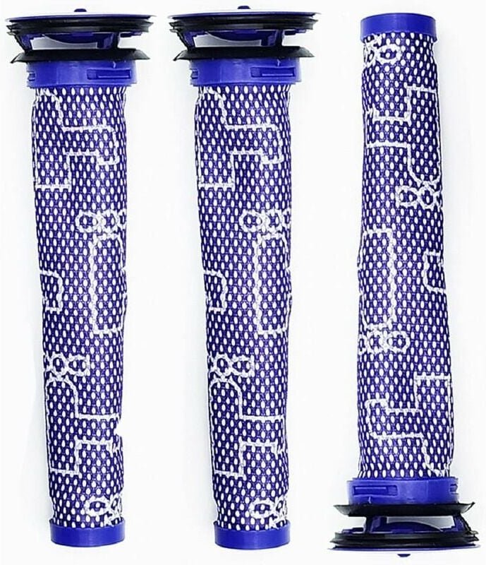 Set mit 3 Kombi-Filtern, kompatibel mit Dyson V6 V7 V8 DC58 DC59 DC61 DC62 DC74 Serie Vormotorfilter-Staubsauger, Ersatz...