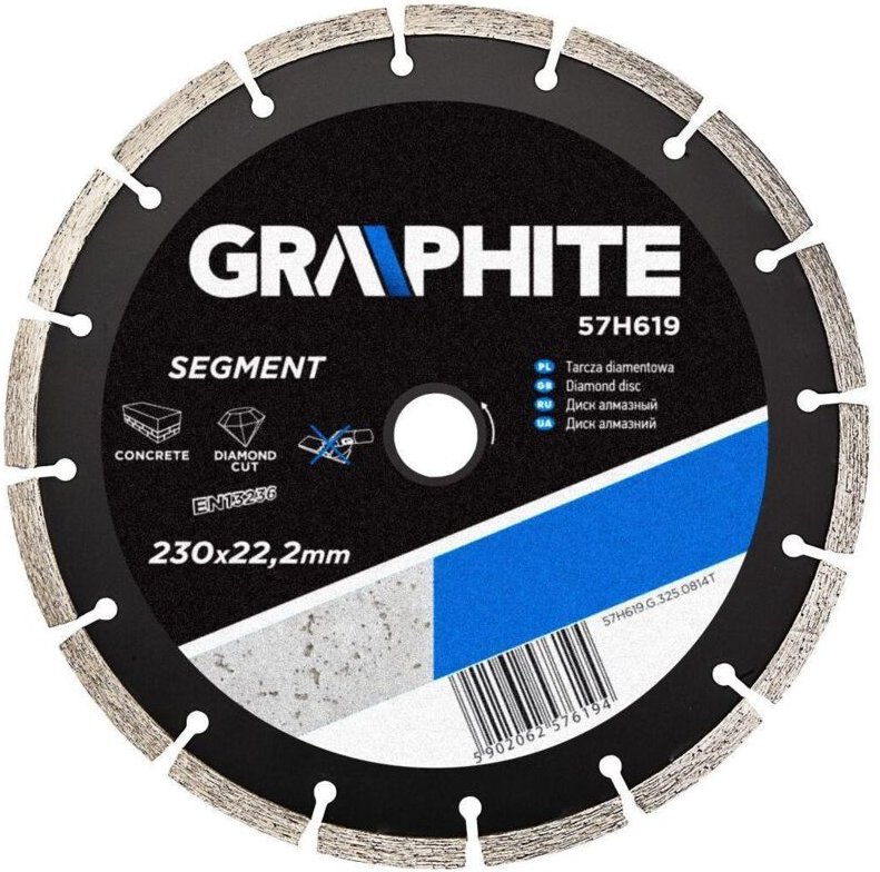Graphite Segmentierte Diamanttrennscheibe in 230 mm x 22,2 mm