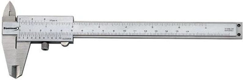 Taschenmessschieber parallaxfrei + Fest- stellung 150mm 1/50 1/1000 fortis