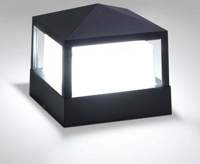 IP65 Wasserdichte Außenleuchte – Aluminium und ABS – 15 W, Kaltweiß (6000 K) – Abmessungen: 16 x 16 x 12 cm – Garten- un...