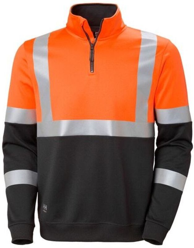 Warn-Sweat-ZIP, orange, Gr.S