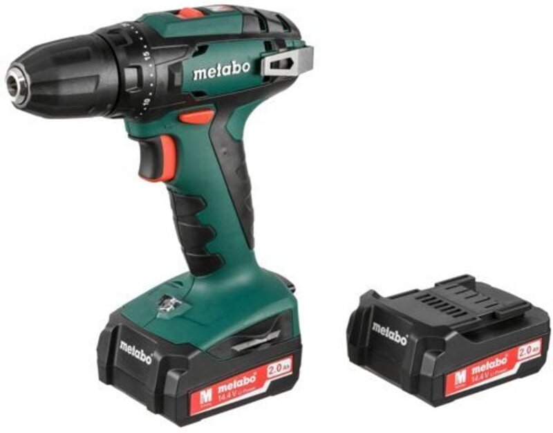 Metabo - bs 14,4V + 2x Akku + Koffer Akku-Bohrschrauber