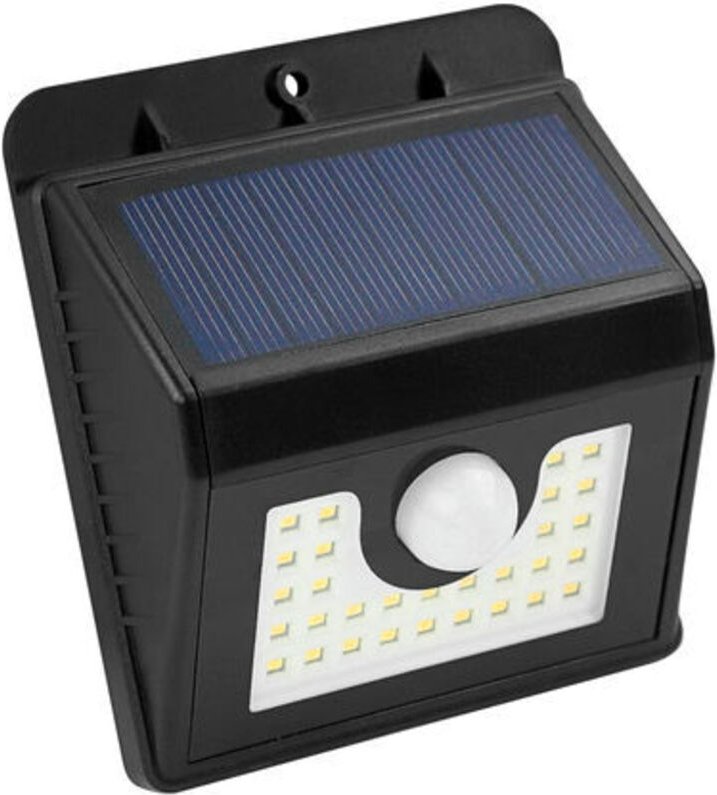 Tragen Sie 30 LEDs Korpass Solar Black Sensor 4W auf
