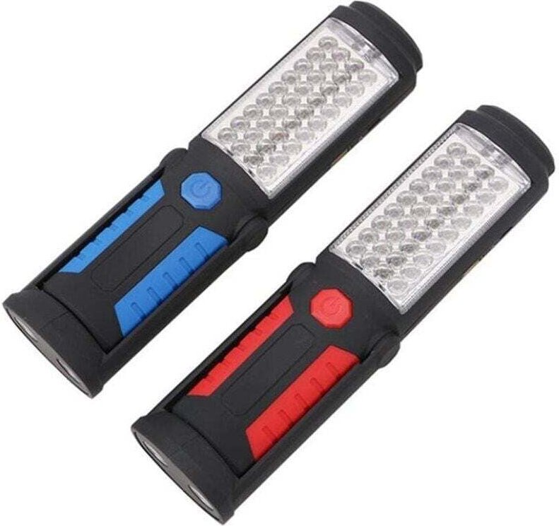 Notfall-Arbeitsleuchte, 36 + 5 LEDs, wiederaufladbar, USB-Arbeitsleuchte, Auto-Reparaturlampe, 2 Stück - Ahlsen