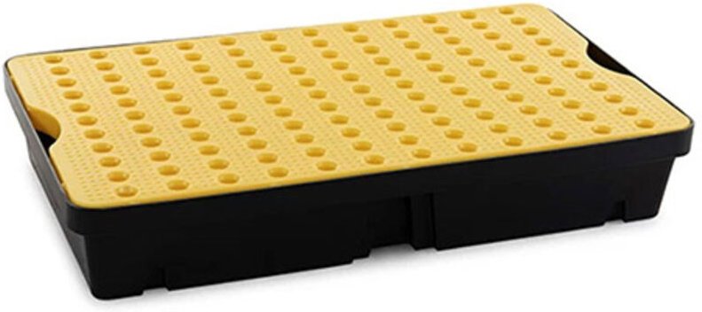 Auffangwannen 60 Liter – Max. Belastung 200 kg – Maße 1000 x 600 x 175 mm - ST1-60-YE-BK