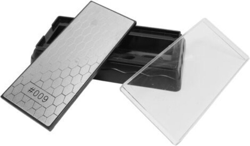 Schleifstein, 1302B Schleifstein 600/1200 Körnung, Messerpolierwerkzeug mit doppelseitiger, rutschfester Unterseite für ...