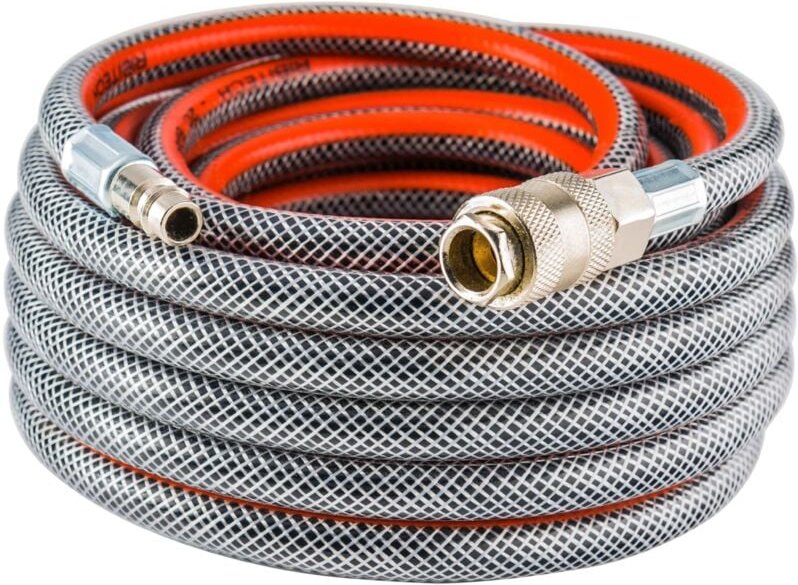 Grau Druckluftschlauch mit automatischen Verbindungen Ribitech 10m