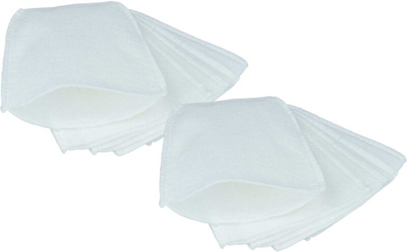 10x Staubsaugerbeutel kompatibel mit Makita BCL180 Staubsauger - Mikrovlies, Weiß - Vhbw