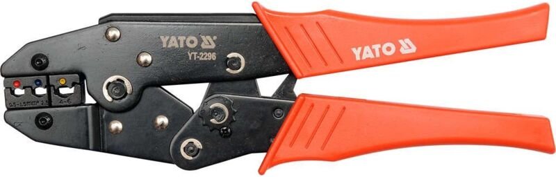 Crimpzange für Steckverbinder 0,5-6 mm2 / YT-2296 / Yato