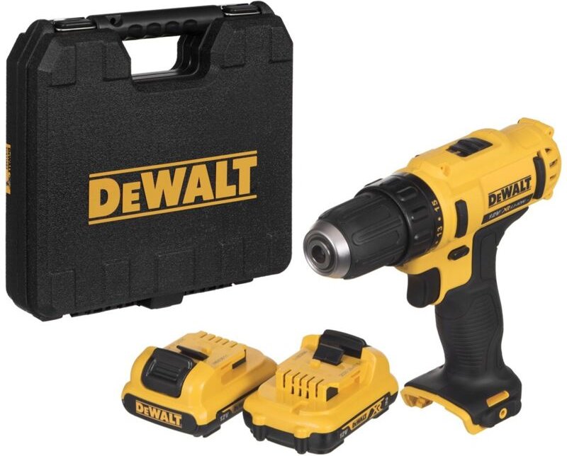 10.8V Li-Ion Bohrschrauber (2x2,0 Ah) im Koffer Dewalt DCD710D2-QW
