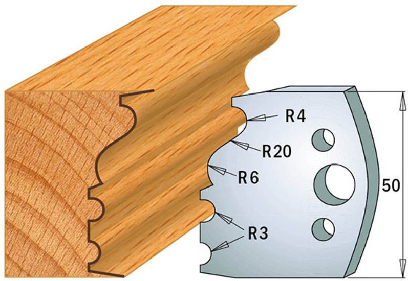 690.513 Paar Messer Kss 50x4mm