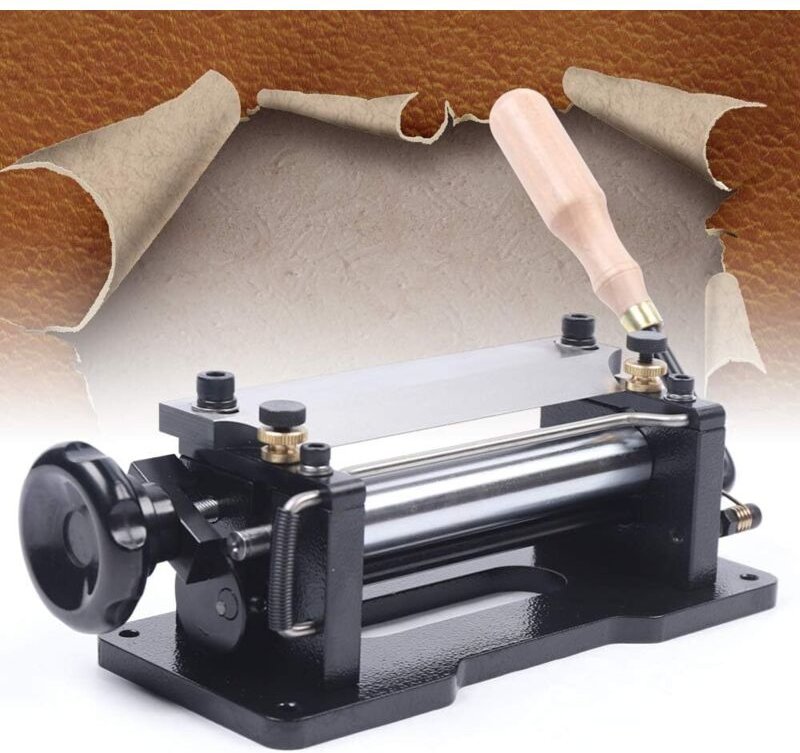 Lederschälmaschine, 2-6mm Manuelle Leder Werk Skiver Schäler Splitter Handspalter Lederspalter Spaltmaschine Pflanzenled...