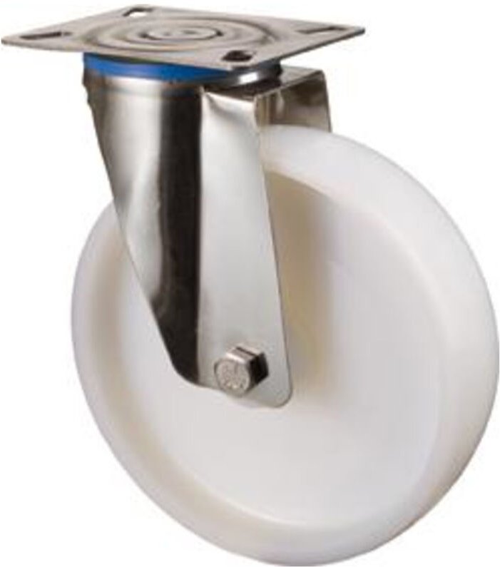 Lenkrolle D.150mm Trgf.300kg Ku.Platte L129xB106mm Bs Rollen