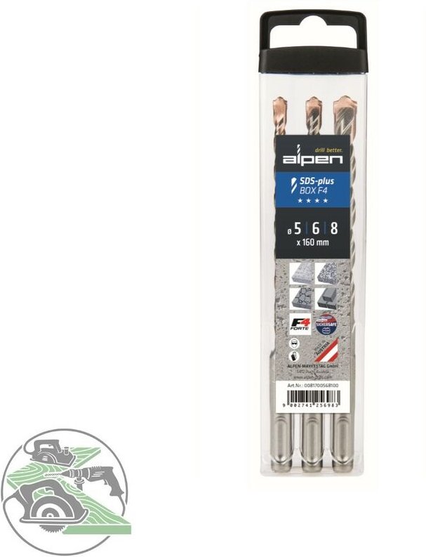 Sds+ F4 Box 3 tlg. 5-6-8x1 60 - Alpen
