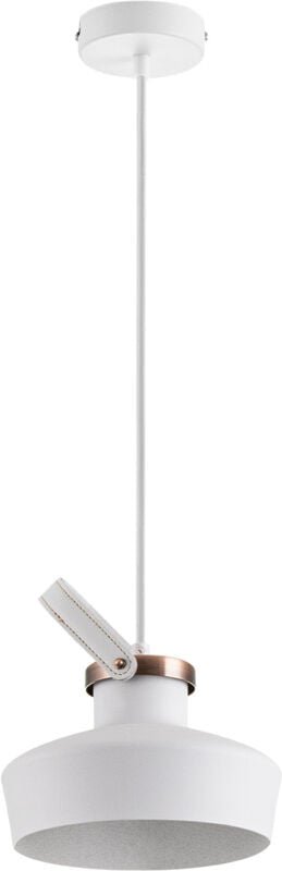 Paco Home - Deckenlampe Pendelleuchte Wohnzimmer und Arbeitszimmer Industrial Design E27 ohne Leuchtmittel, Weiß Kupfer