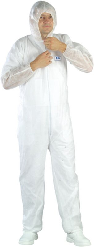 Weiße Einwegkombination t xxl