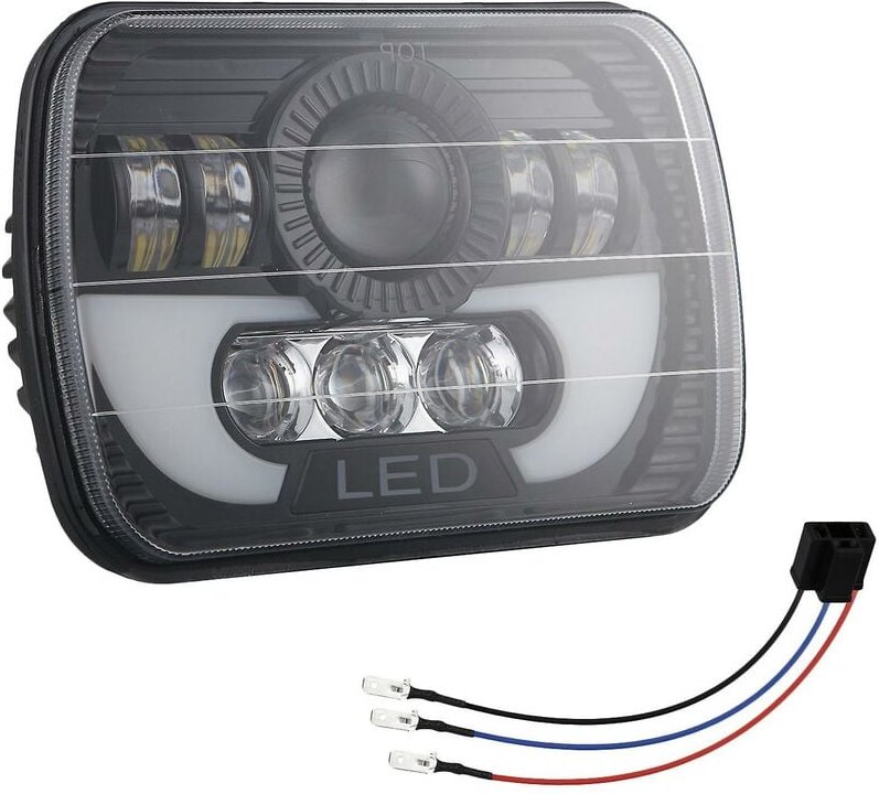 Woosien - 7x6 5x7 120w Auto-LED-Scheinwerfer Hi/Lo Beam für Chevy Van 1500 2500 3500