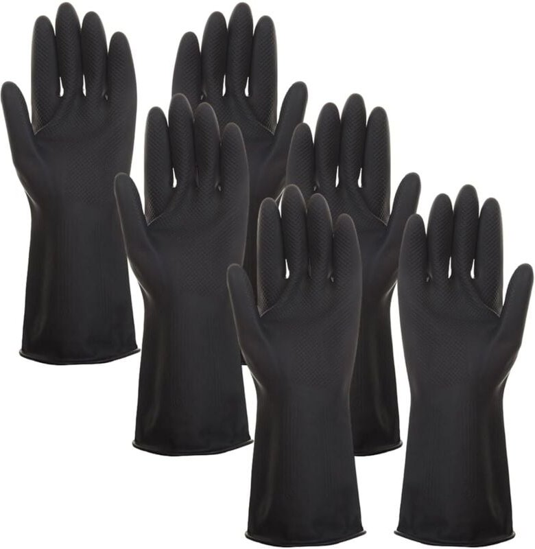 66 cm Chemikalienschutzhandschuhe, wasserdichte Teichreinigungshandschuhe, Baumwollfutter, mattiert, rutschfest, säure-,...