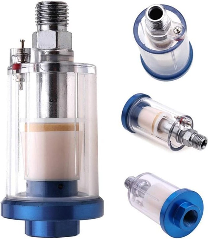 ZVD - 1/4'BSP Mini filtre à air piège à eau d'humidité pour pistolet à peinture en aérosol, compresseur d'air, outil pne...
