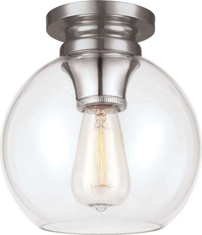 Elstead - Tabby - 1 Light Flush Light, poliertes Nickel