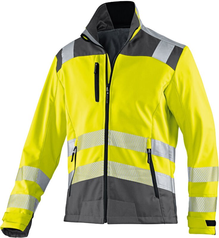 Kübler Jacke REFLECTIQ Softshell PSA 2 warngelb/anthrazit Gr. XS