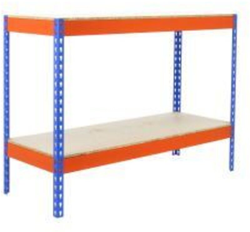 Simonrack Designregal Blau und Orange für den Garten