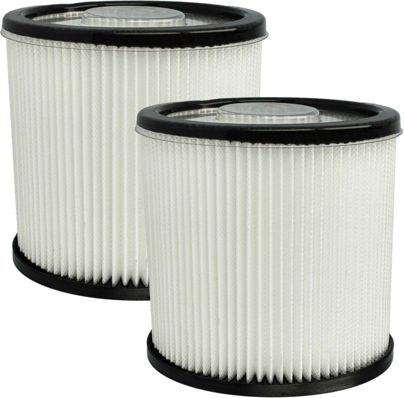2x Staubsaugerfilter Ersatz für Scheppach 4014915222866, 7907709701 für Staubsauger - HEPA-Filter Schwarz Weiß - Vhbw