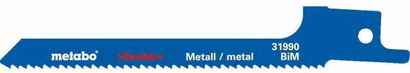 Metabo - 5 Säbelsägeblätter flexible metal 100 x 0,9 mm, BiM, 1,8 mm/ 14 tpi (631990000)