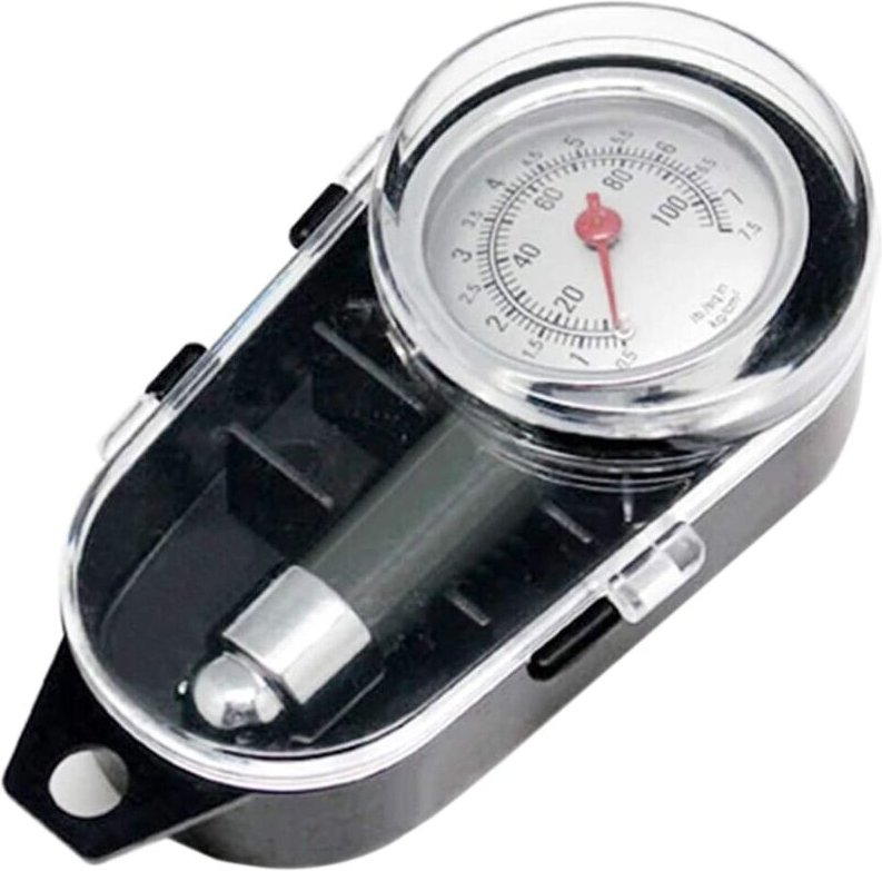 Reifendruckmessgerät, 0-7,5 bar, schwarz