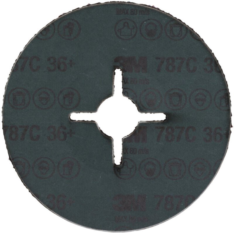 Thumbnail - 3M Fiberscheibe (CER) 787C, 125 mm Durchmesser, Körnung: 60