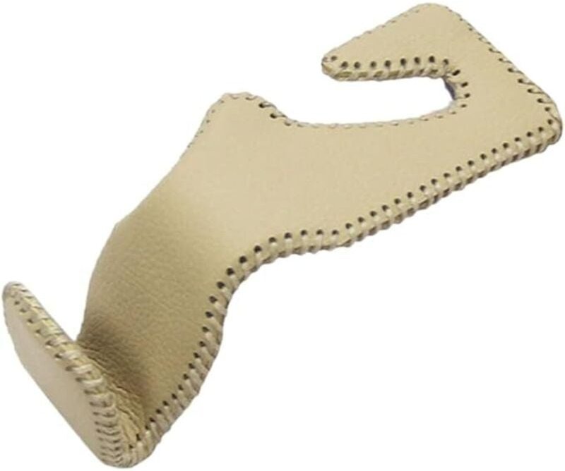 Auto Kopfstütze Haken, Echtes Leder Haken für Autositz Rückenhaken Kopfstütze Kleiderbügel Universal Organizer Halter Ha...