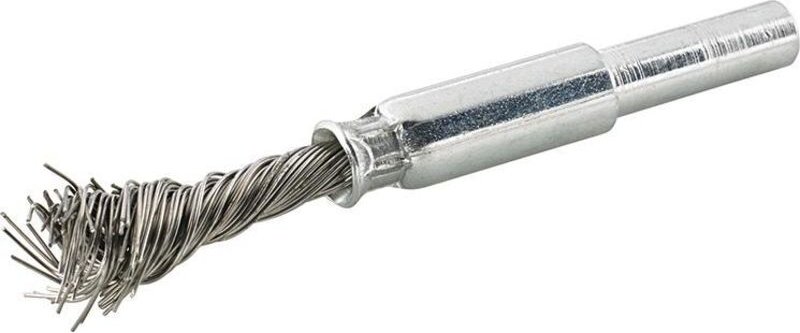 Pinselbürste Stahldraht 10x25x0,35mm gezopft 6mm - Format