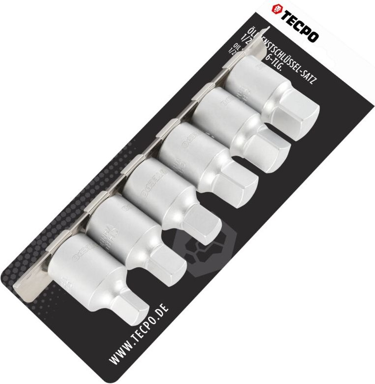 TECPO Öldienstschlüssel Satz 1/2", Öldienst Nüsse