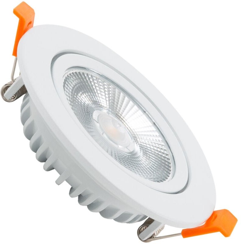 Thumbnail - Ledkia - led Downlight Einbaustrahler 10W Rund cob CRI90 Slim Ausschnitt ø 90 mm No Flicker 5000K Kaltweiß