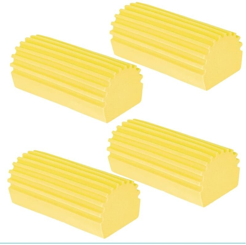 Shining House - 4er-Pack Mehrzweck-Reinigungsschwämme für Jalousien, Glas, Spiegel und mehr, praktisch, starke Wasserauf...