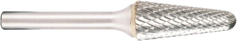 Projahn Hartmetallfräser, Form L Rundkegel 14°, konisch d1 9.6 mm, Schaftd. 6.0 mm Kreuzverzahnung