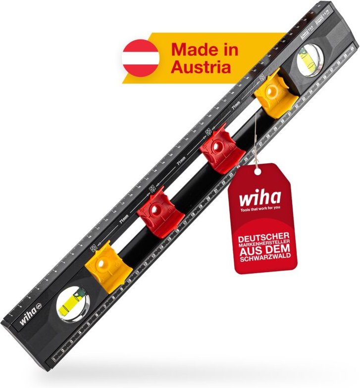 Wasserwaage Elektriker 40 cm für Profis,mit Markierungshilfe für Elektro Installationsarbeiten,Abstandmarkierung für Unt...