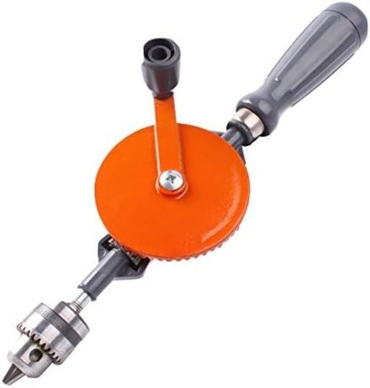 Handbohrmaschine, 3/8 Zoll Kapazität, Präzisionsbohrfutter, Doppelritzel, manuelle Bohrmaschine zum Stanzen von Leiterpl...