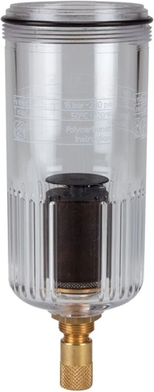 Thumbnail - Polycarbonatbehälter, inkl. O-Ring, vollautom. Ablassventil, bg 3 - Riegler