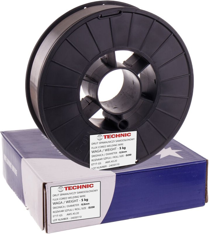 Selbstabschirmender MIG-Mag-Schweißdraht, 0,8 mm, 5 kg, zum Stahlschweißen