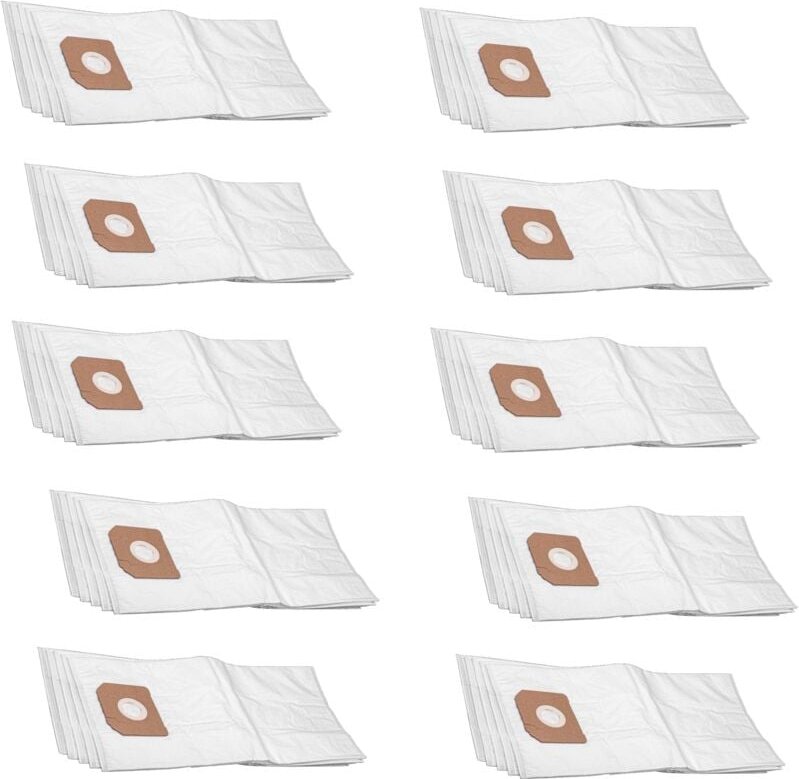 50x Staubsaugerbeutel Ersatz für Flex 329.630 für Staubsauger - Mikrovlies, Weiß - Vhbw