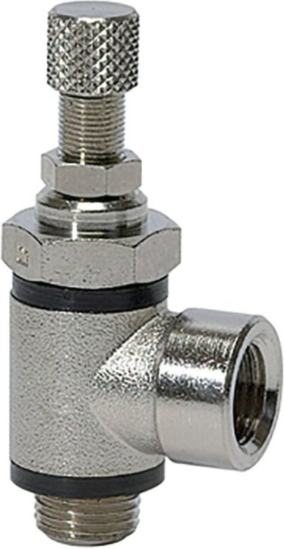 Riegler Drosselventil, beidseitige Drosselung (B) G 1/4 IG, G 1/4